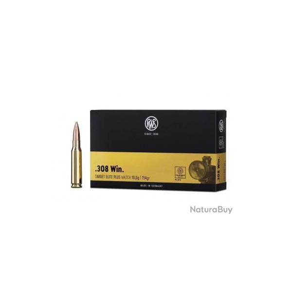 Munitions RWS 308 Win. Target Elite Plus Scorion 10g 155gr x1 boite