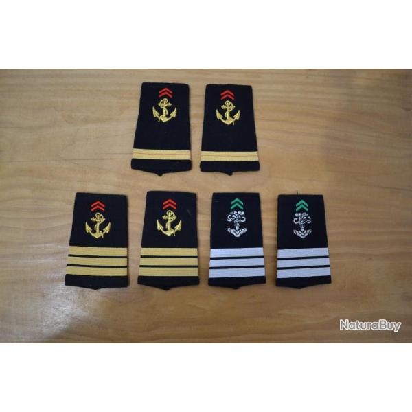 Lot fourreaux d'�paulettes officier/sous officier arm�e fran�aise