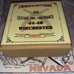 44-40 Winchester (Ammunition N&eacute;vada): Reproduction boite munitions (vide) AM 9860613