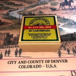 45 ACP 1911 (Western Col. Cartridges): Reproduction boite munitions (vide) collection WCC 9860613