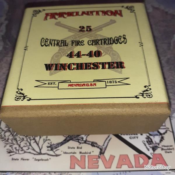44-40 Winchester (Ammunition N�vada): Reproduction boite munitions (vide) AM 9860613