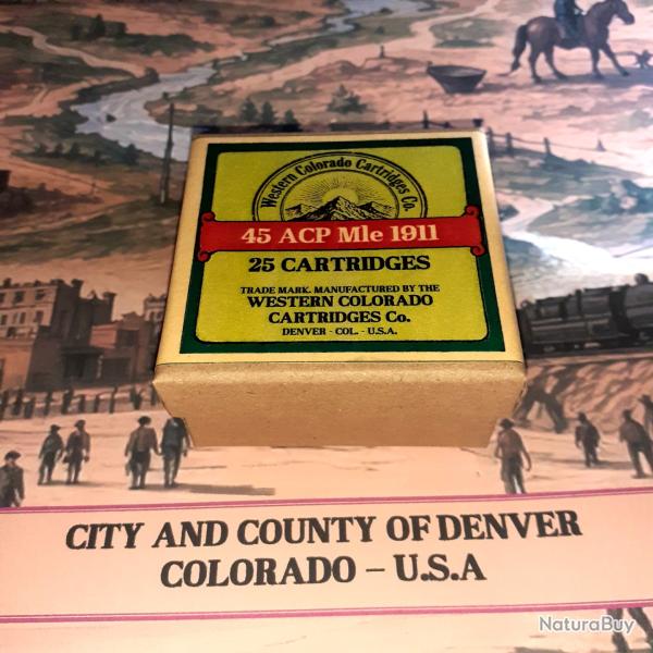 45 ACP 1911 (Western Col. Cartridges): Reproduction boite munitions (vide) collection WCC 9860613