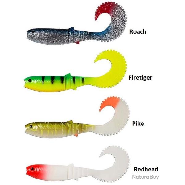 CANNIBAL CURLTAIL 12.5CM 10GR PAR 1 NPC Red head