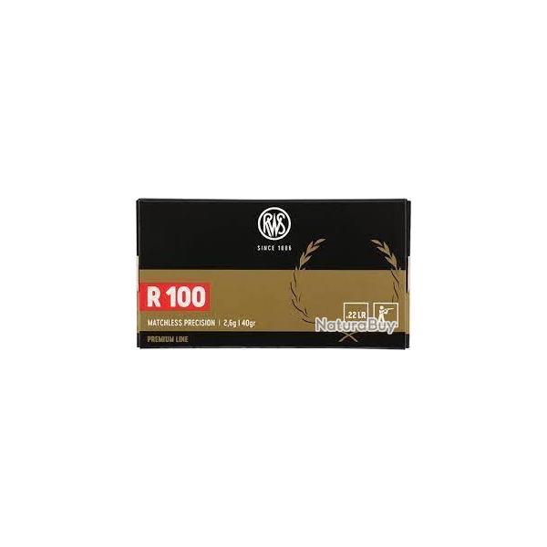 Munitions RWS 22 LR R100 2.6g 40gr x1 boite