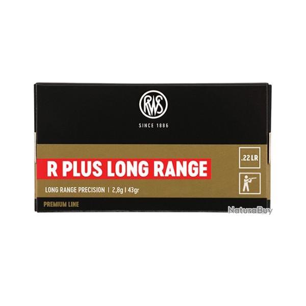 Munitions RWS 22 LR R Plus Long Range 2.8g 43gr x1 boite