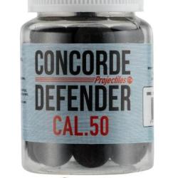 Pot de 30 Billes pleine caoutchouc  Noire  Cal. 50  Cat&eacute;gorie D2