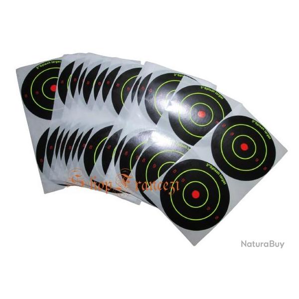 80 cibles a impact fluo  REF3