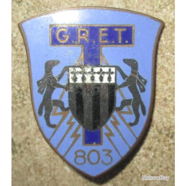 803� G.R.E.T, �mail, bandeau blanc, dos lisse argent�