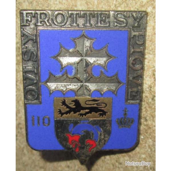 110� R�giment d'Infanterie, �mail, dos lisse