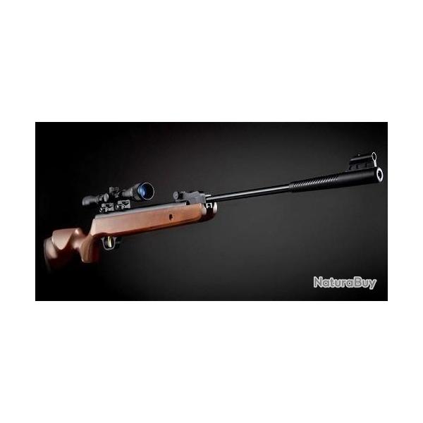 PACK Carabine Pistn-Gaz Zasdar GR1250W, piston, 5,5 mm, 19,9 joules, avec lunette 4x32