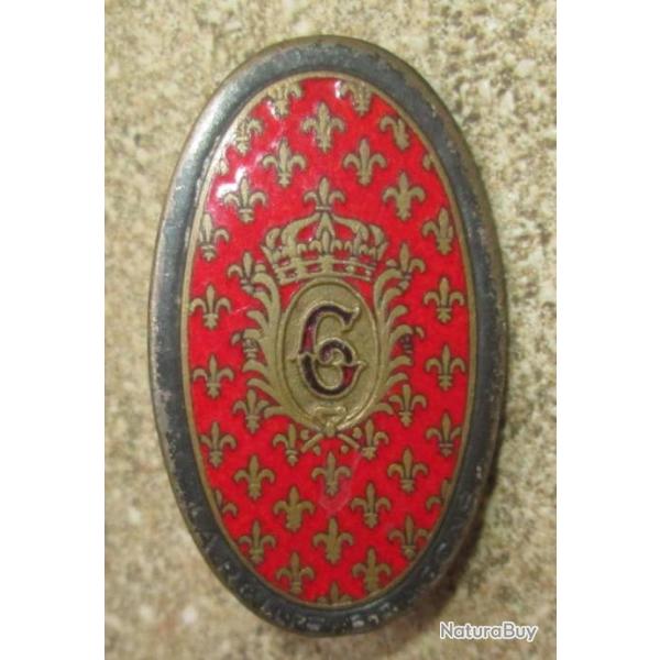 6� Dragons, ovale, �mail, guilloch� argent�, 2 bol�ros