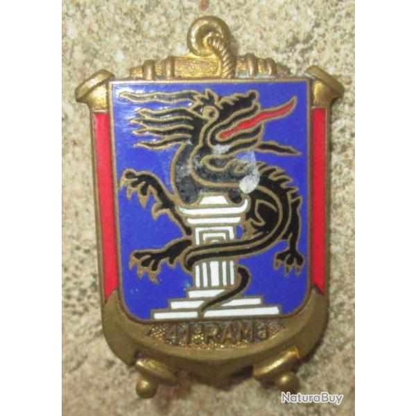 41� R�giment d'Artillerie de Marine, �mail, dos guilloch�, anneaux