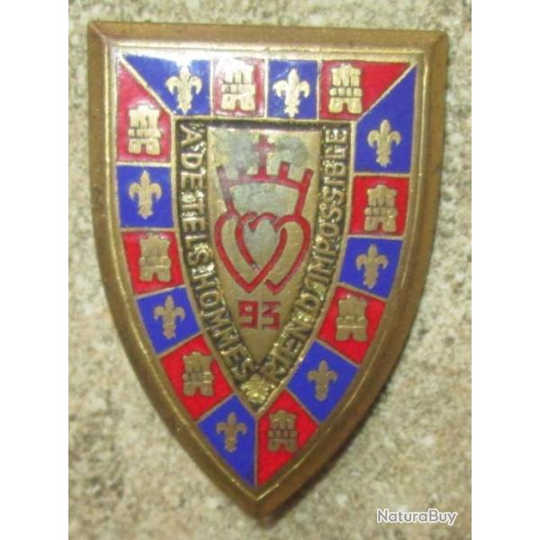 93� R�giment d'Infanterie, �mail, dor�, dos grenu dor�, anneaux