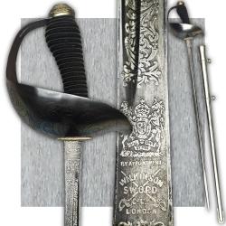 RARE & MASSIF SABRE PALASH CAVALERIE HUSSARD BRITANNIQUE M1912 WILKINSON TYPE WW1