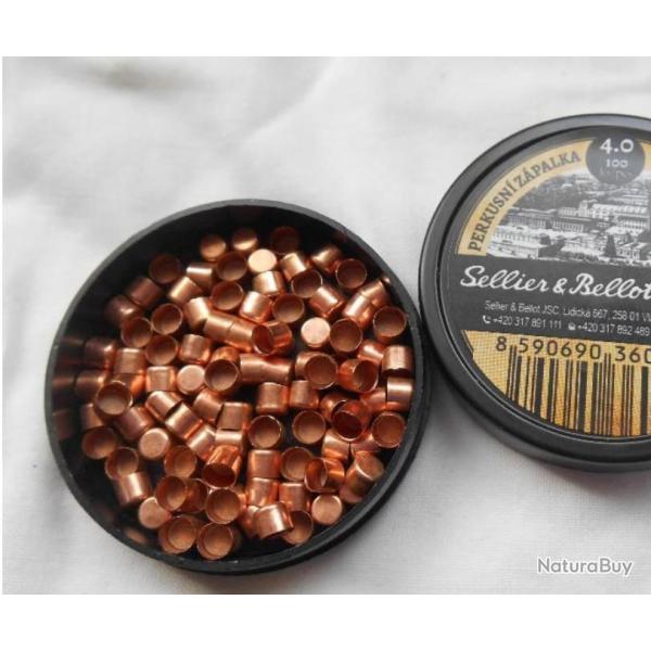 Amorces Sellier et Bellot vendu en sachet de 24 amorces, �quivalent au RWS 1075 ou CCI n� 11