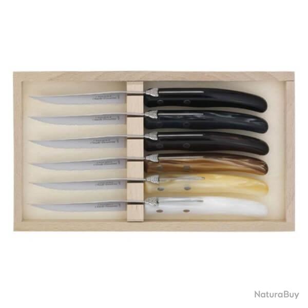 Coffret couteaux  steak Laguiole Dozorme 22cm