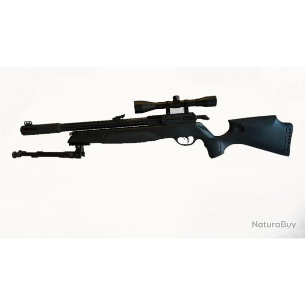 CARABINE + BIPIED PCP ARROW + Lunette 3-9 x 40 Mil Dot Cal. 5,5 mm, 19,9 j.+ (KIT Puissance)