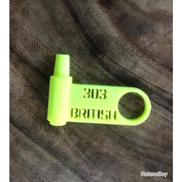 T�moin de chambre vide, t�moin de s�curit� tous lee Enfield calibre 303 British