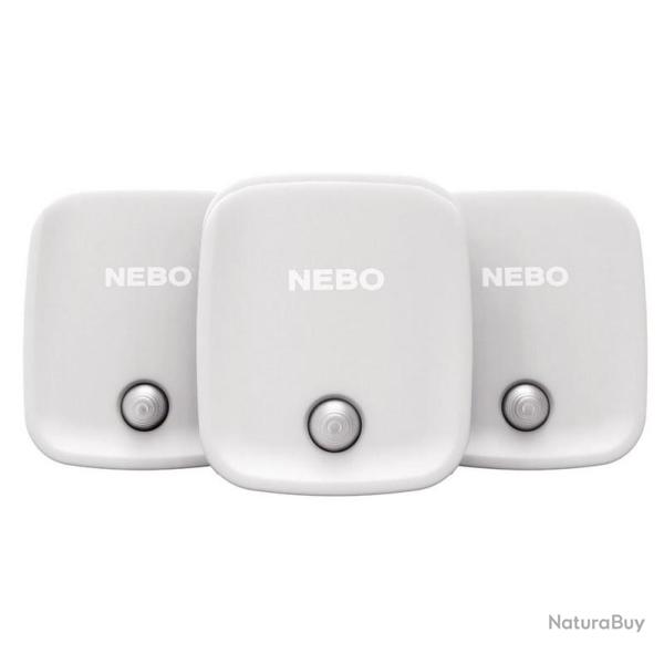 Pack de 3 veilleuses LED "Motion Sensor Night Light" 30 lumens [Nebo]