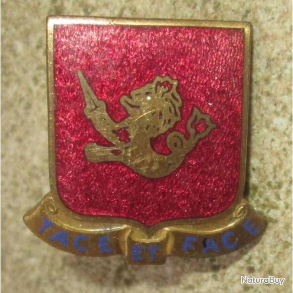 Crest US Army "25th Field Artillery Regt" Fabrication Locale Allemagne C.1950