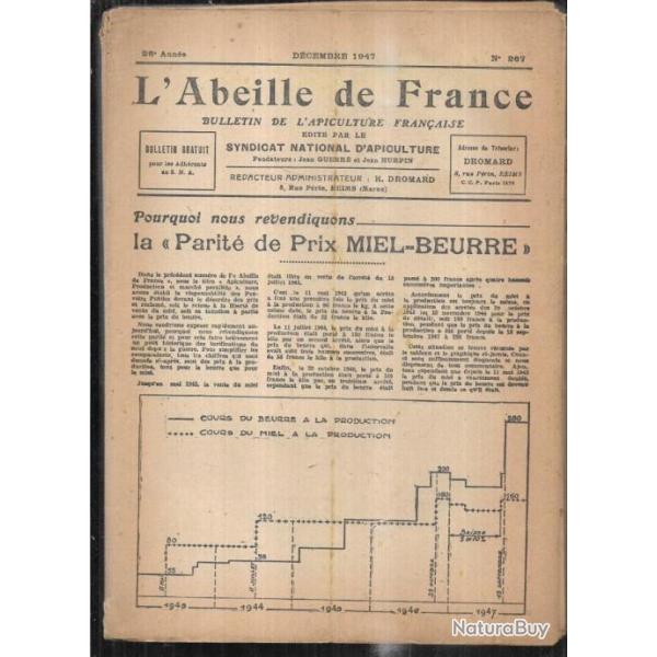 l'abeille de france 1947 ann�e compl�te