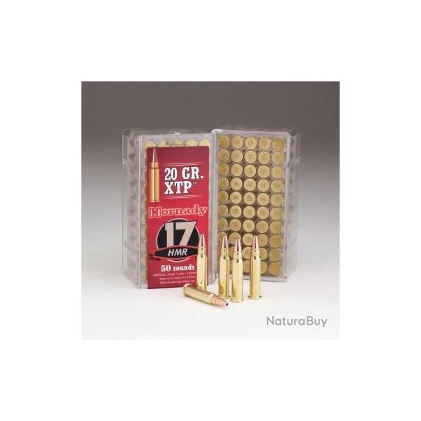 Munitions HORNADY cal.17hmr 20gr xtp par 50