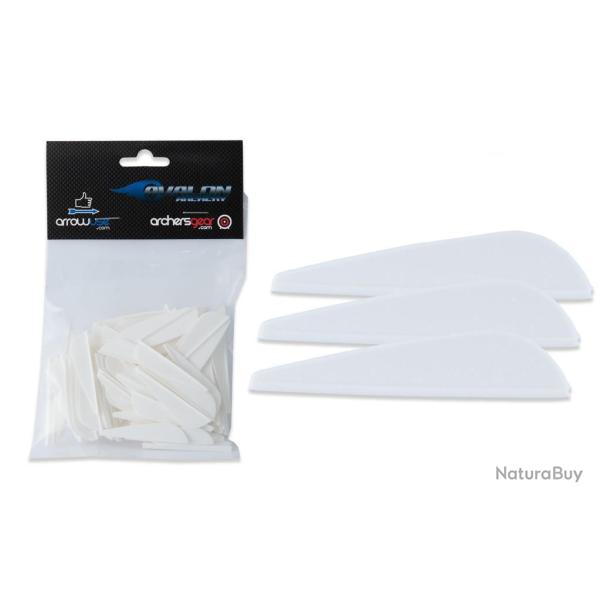 Lot de 100 plumes Avalon pour flche Hybrid Blanc