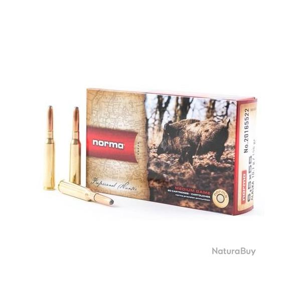 Norma 6.5x55 SE Alaska 10.1g 156gr x5 boites