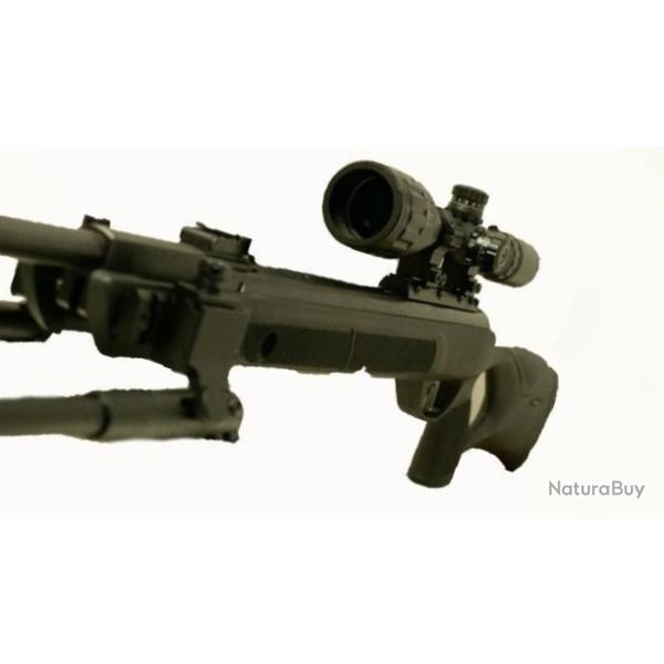 GAMO + BIPIED  G-MAGNUM 1250 Cal,6.35, 19,9 j+ Piston 45 J.+ Lunette 4-16X40AO R.MilDot + Pellets