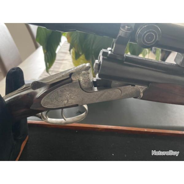 Express Chapuis Rex Artisan bois grade 5   cal 9,3x74r, monture  crochets lunette Schmitt & Bender