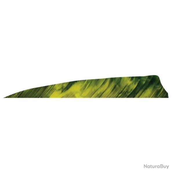 GATEWAY - Plumes naturelles Shield 4" RH TRE TRE JAUNE