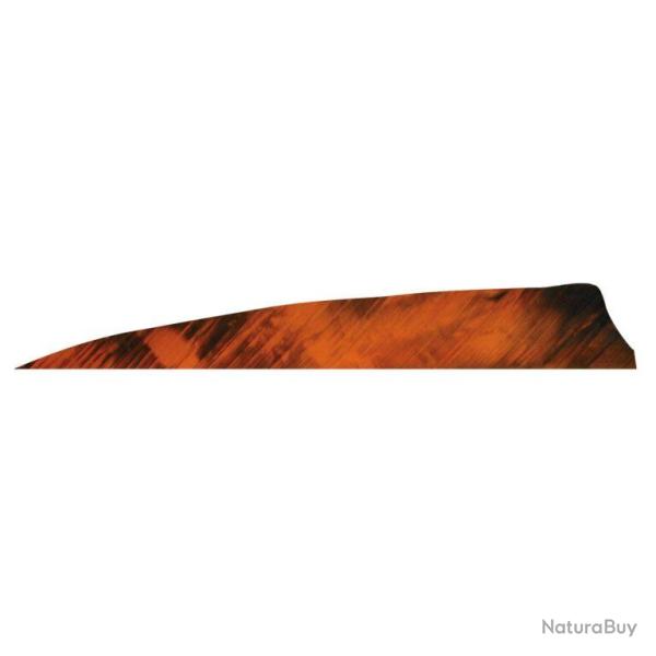 GATEWAY - Plumes naturelles Shield 4" LH TRE TRE ORANGE