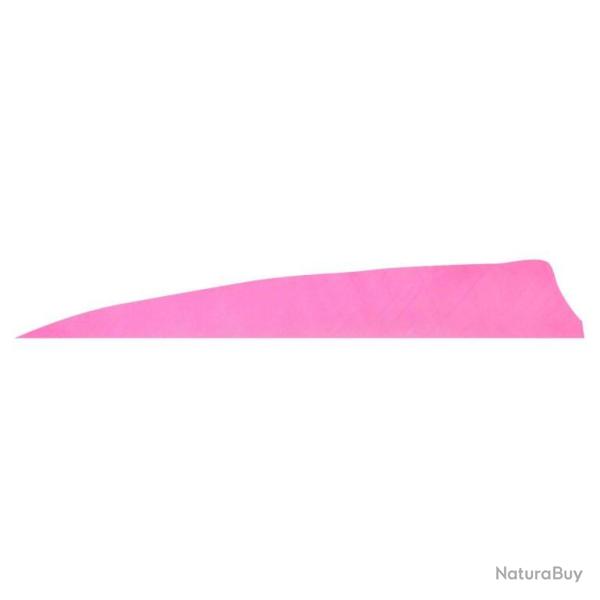 GATEWAY - Plumes naturelles Shield 4" LH Unie ROSE