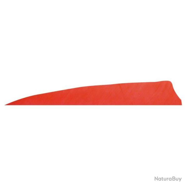 GATEWAY - Plumes naturelles Shield 4" LH Unie ROUGE