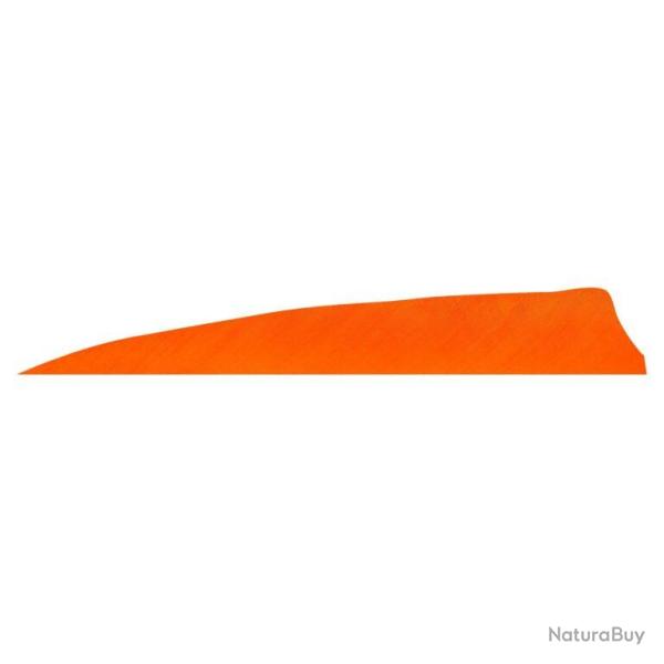 GATEWAY - Plumes naturelles Shield 4" LH Unie ORANGE