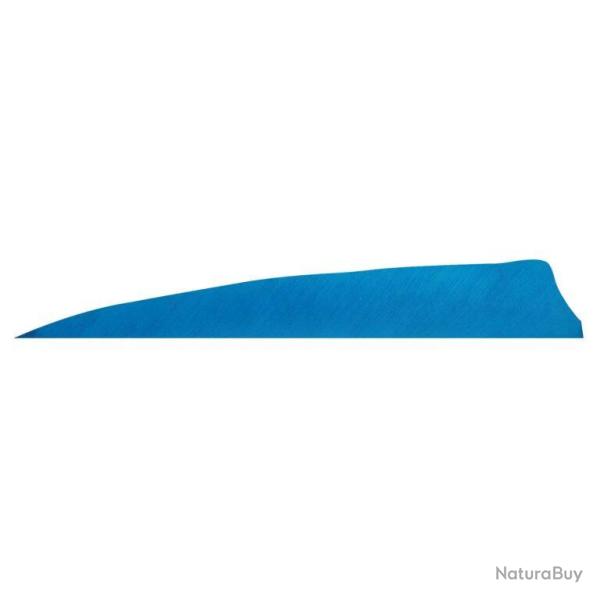 GATEWAY - Plumes naturelles Shield 4" LH Unie BLEU DENIM