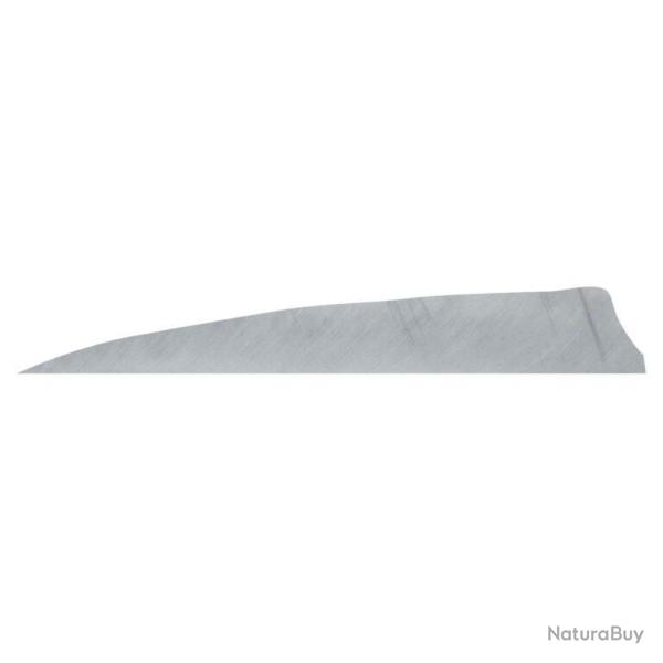 GATEWAY - Plumes naturelles Shield 4" LH Unie GRIS
