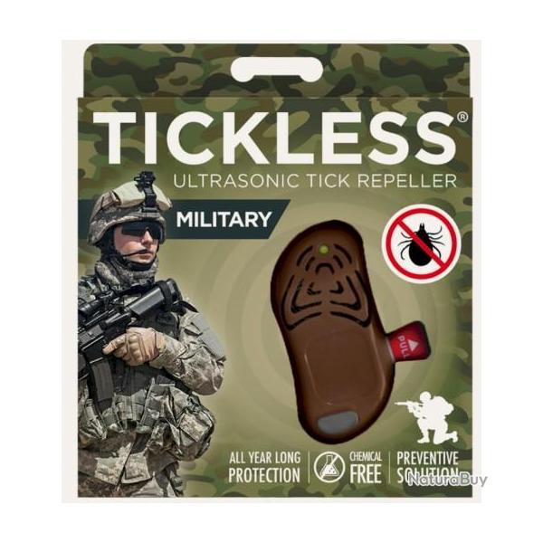 R�PULSIF TICKLESS TIQUES � ULTRASON POUR MILITAIRE - MARRON