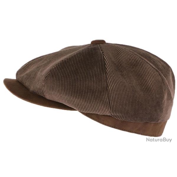 Casquette Gavroche Marron velours Sandvik Aussie Apparel Marron