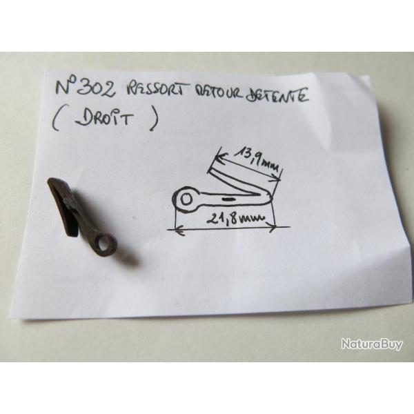 VENDU PAR CUIRASSIER11  N 302 RESSORT RETOUR DETENTE DE PLATINE (DROITE) POUR ARMES ANCIENNES