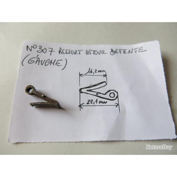 VENDU PAR CUIRASSIER11  N 307 RESSORT RETOUR DETENTE DE PLATINE (GAUCHE) POUR ARMES ANCIENNES