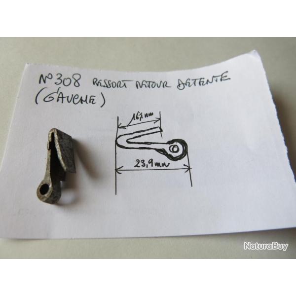 VENDU PAR CUIRASSIER11  N 308 RESSORT RETOUR DETENTE DE PLATINE (GAUCHE) POUR ARMES ANCIENNES