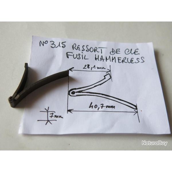 VENDU PAR CUIRASSIER11  N 315 RESSORT DE CLE POUR HAMMERLESS