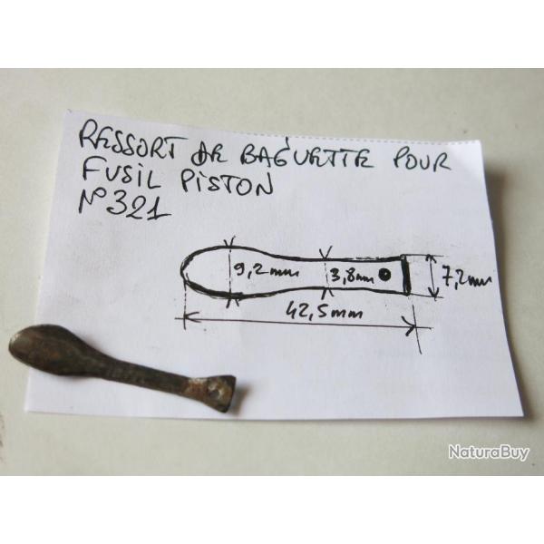 VENDU PAR CUIRASSIER11  N 321 RESSORT DE  BAGUETTE DE FUSILS JUXTAPOSES A PISTON (CHEMINEES )