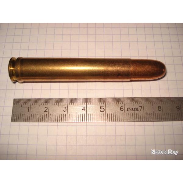 une cartouche de 458 winchester magnum ogive blinde de marque remington pour collection