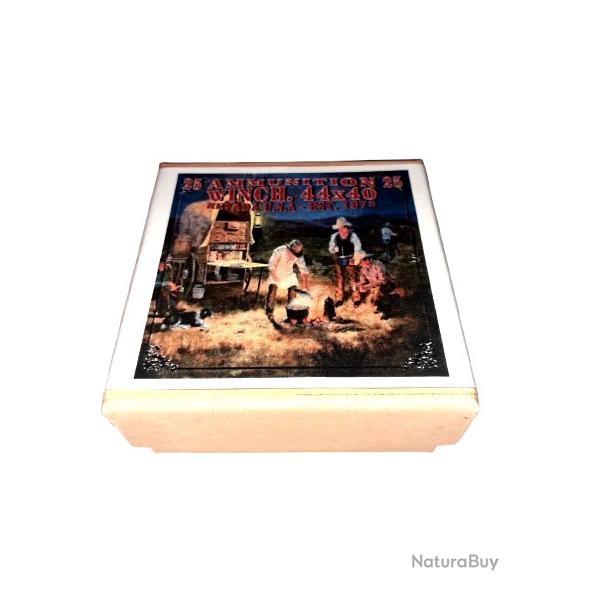 44-40 Winchester ou 44x40 WIN: Reproduction boite cartouches (vide) AM N�vada 9882060