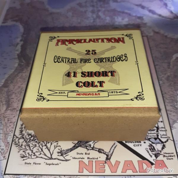 41 Short Colt (Ammunition N�vada): Reproduction boite munitions (vide) collection AM 9882060