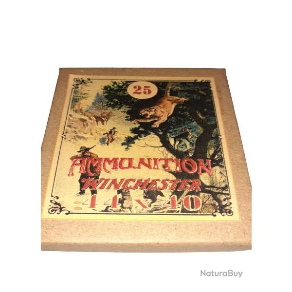 44 x 40 Winchester: Reproduction boite cartouches (vide) AM Nvada 9882095