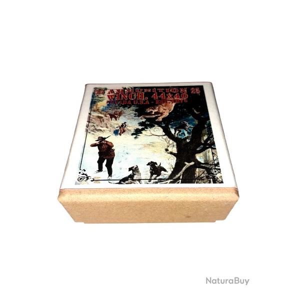 44-40 Winchester ou 44x40 WIN: Reproduction boite cartouches (vide) AM N�vada 9882095