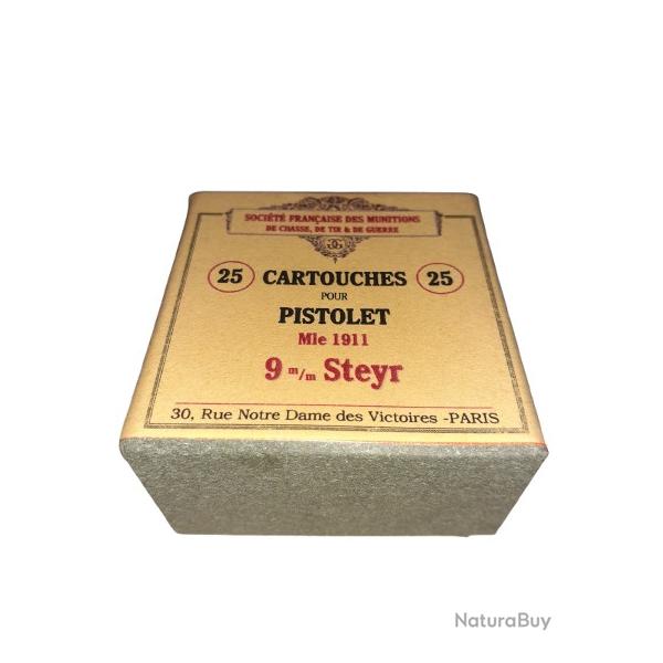 9 mm Steyr Mle 1911: Reproduction boite cartouches (vide) SFM 9882188